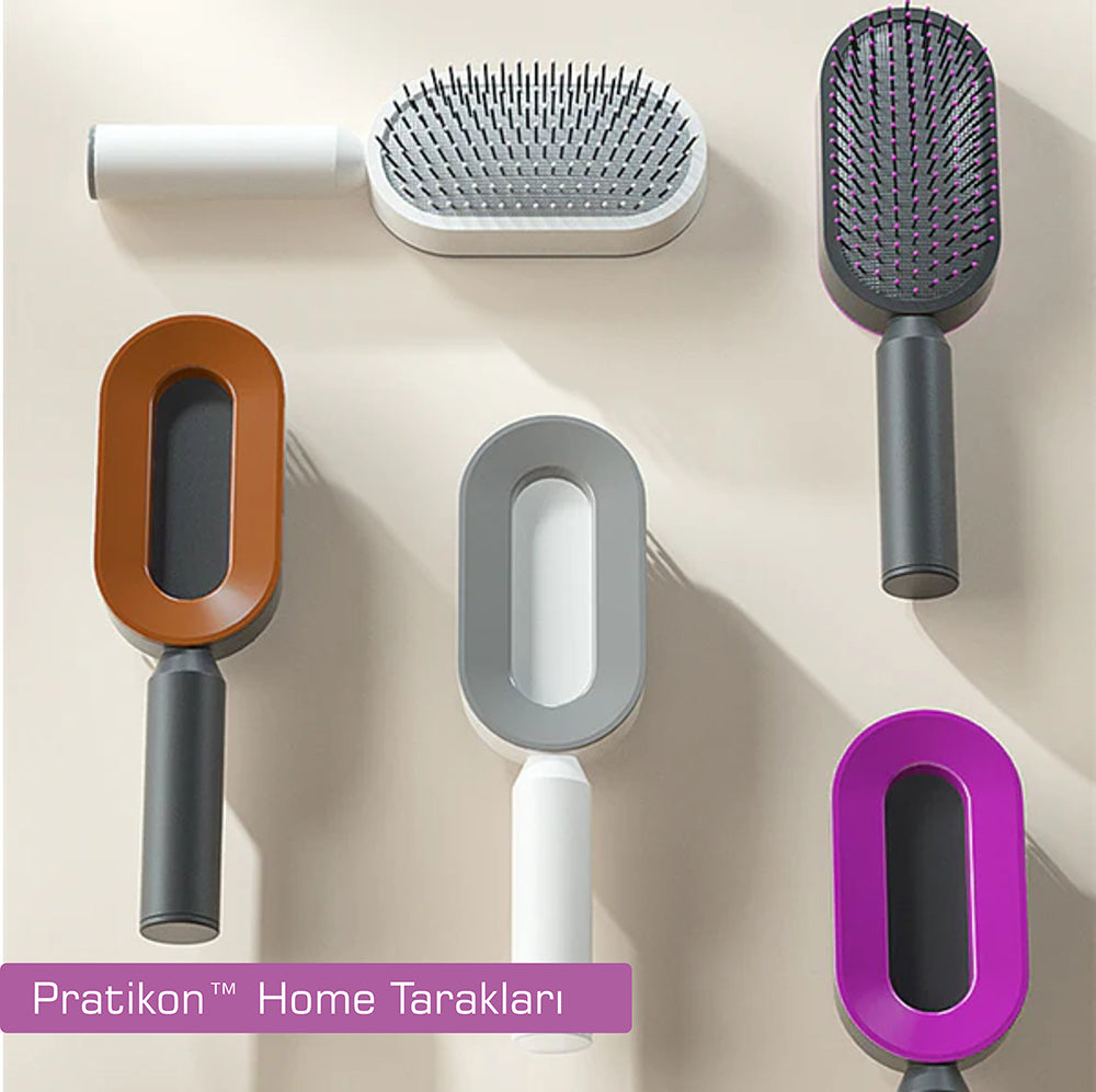 Pratikon™ 3D Hava Yastıklı Masajlı Saç Fırçası