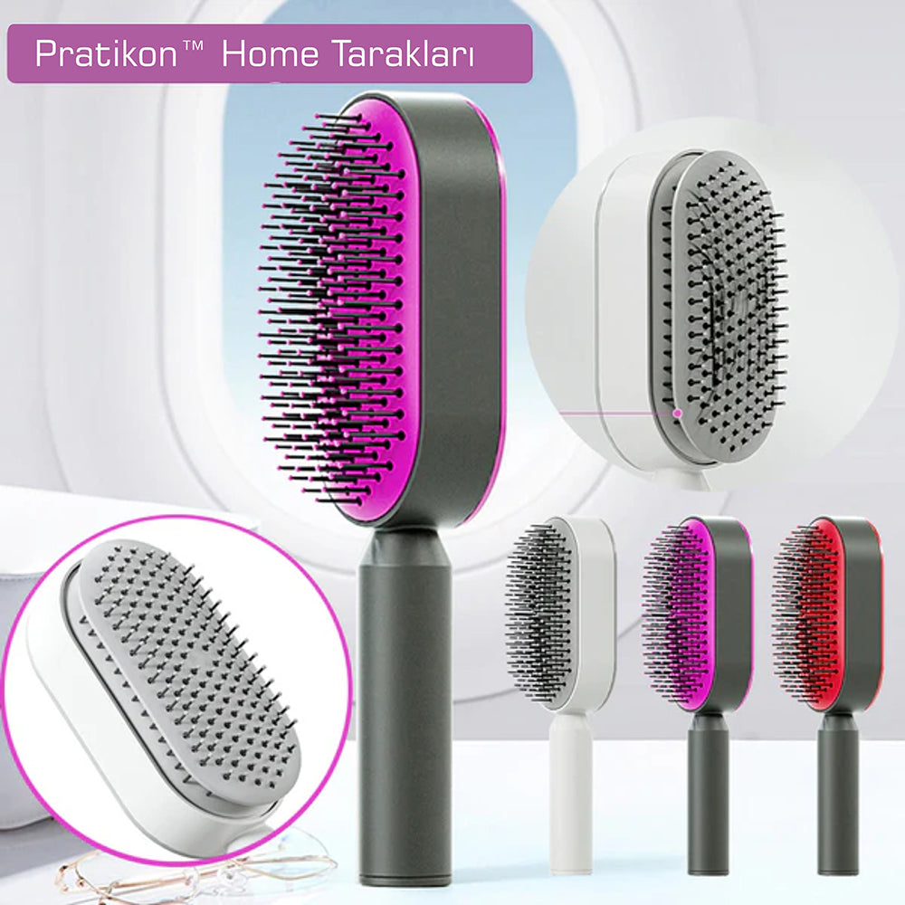 Pratikon™ 3D Hava Yastıklı Masajlı Saç Fırçası