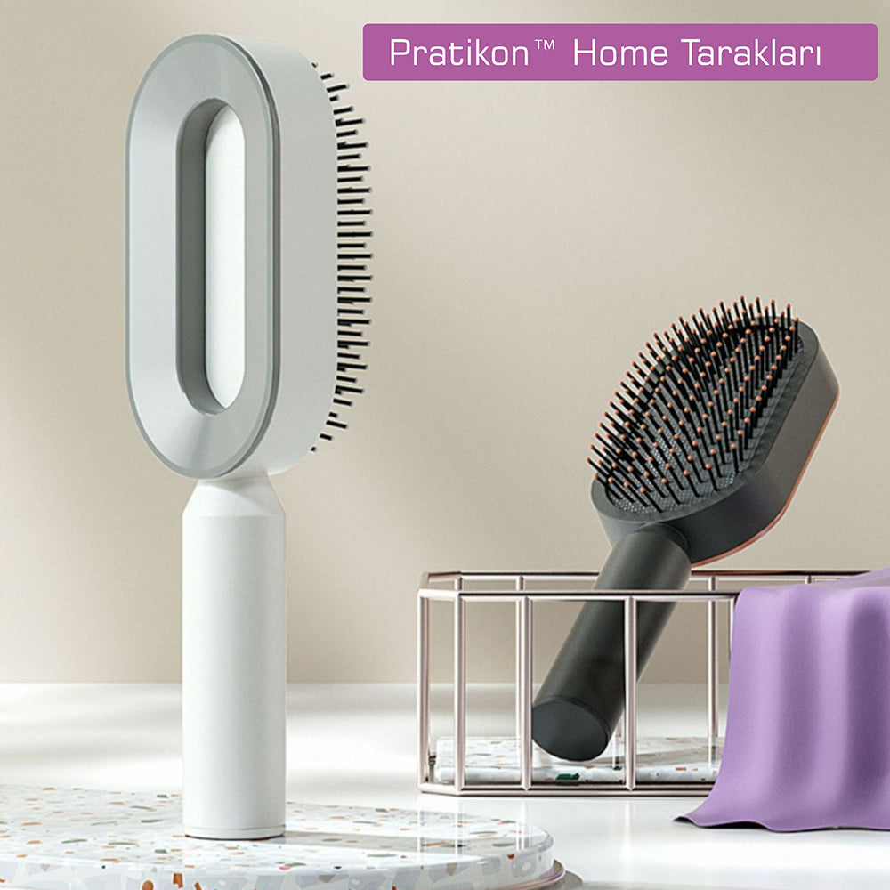 Pratikon™ 3D Hava Yastıklı Masajlı Saç Fırçası