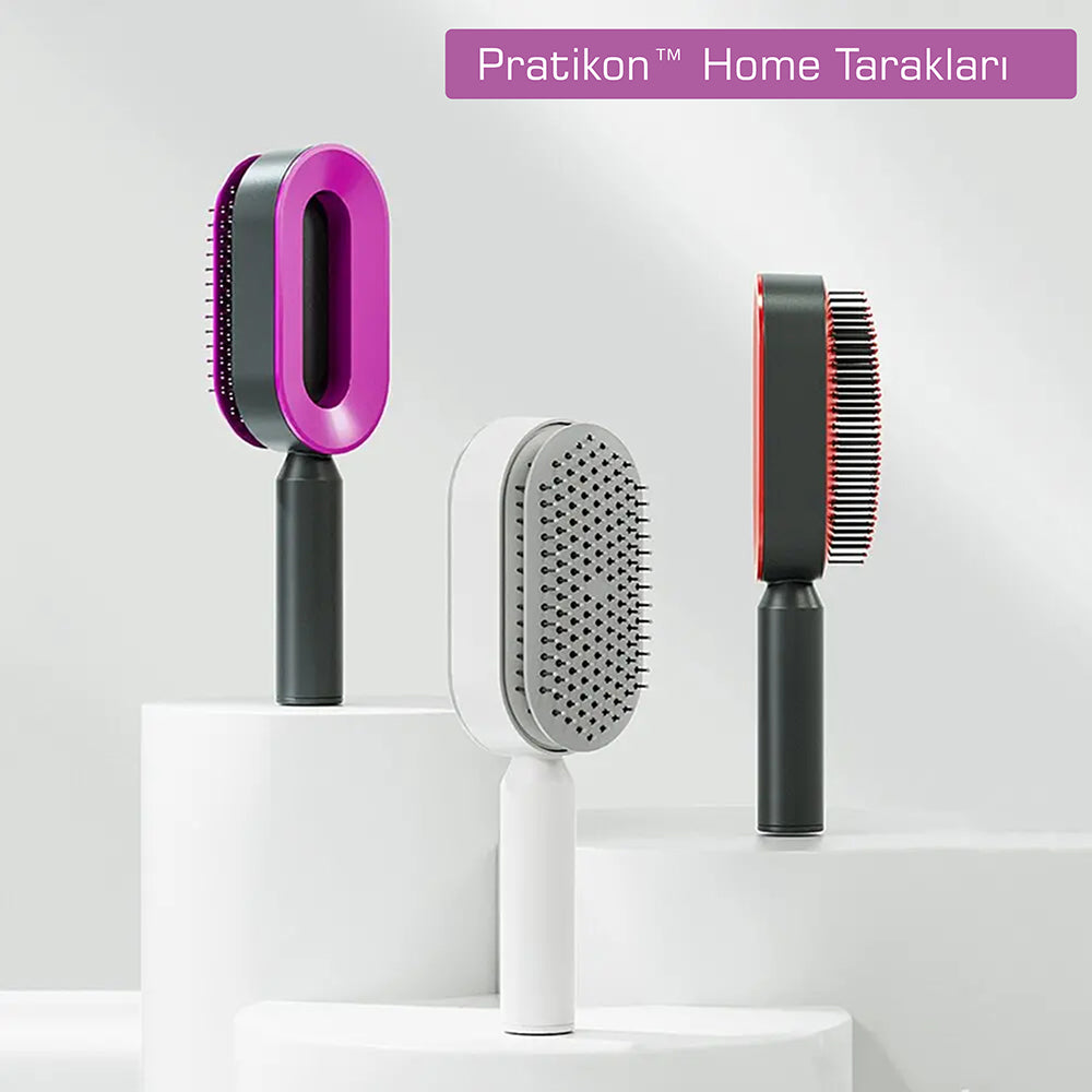 Pratikon™ 3D Hava Yastıklı Masajlı Saç Fırçası