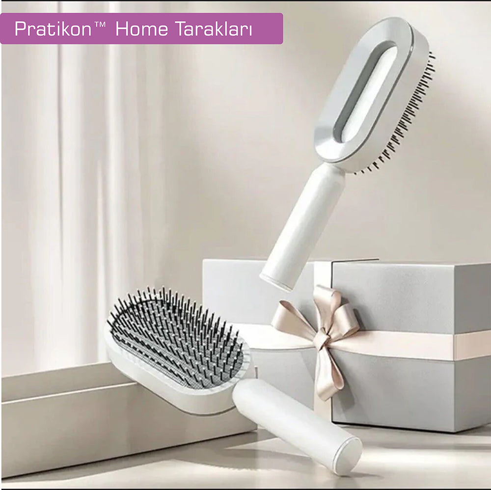 Pratikon™ 3D Hava Yastıklı Masajlı Saç Fırçası